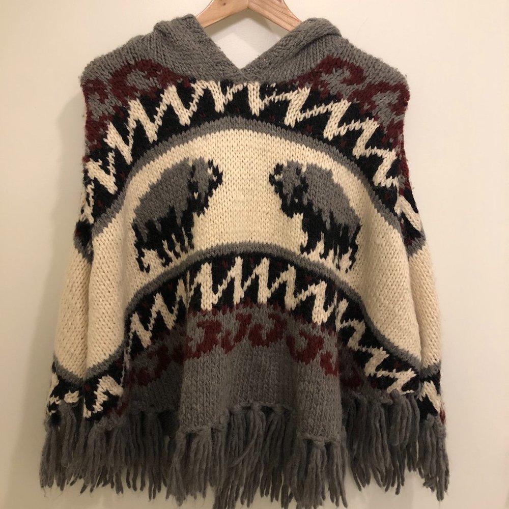 Wool Poncho | Rosebullet